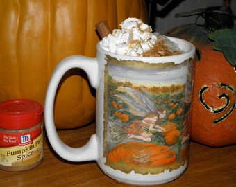 Pumpkin Fairy 15 oz coffee mug