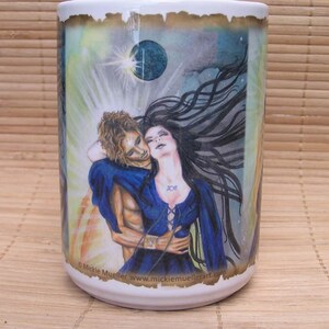 Sun God and Moon Goddess 15 oz coffee mug image 2