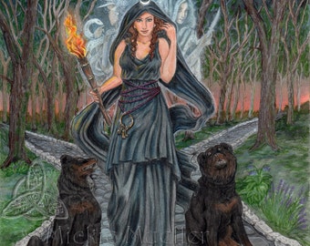 Goddess Hecate Art Print, Open Edition