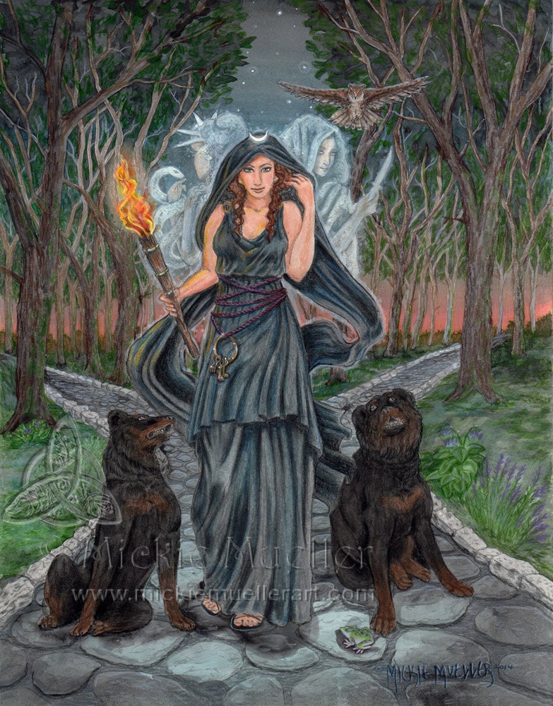 Goddess Hecate Art Print Open Edition - Etsy