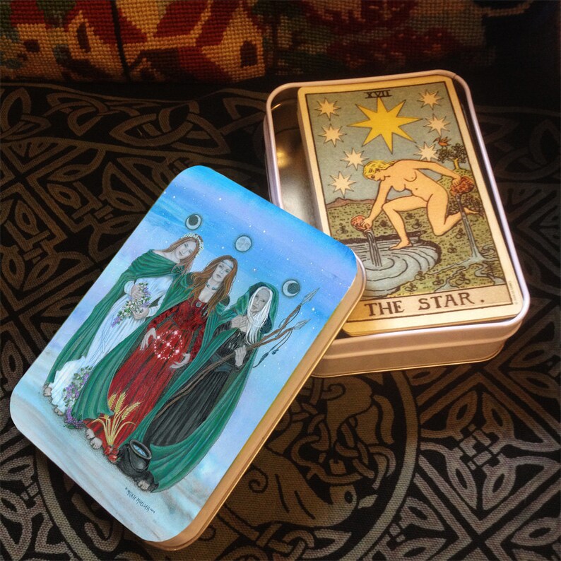 Tarot Tin Triple Goddess image 1