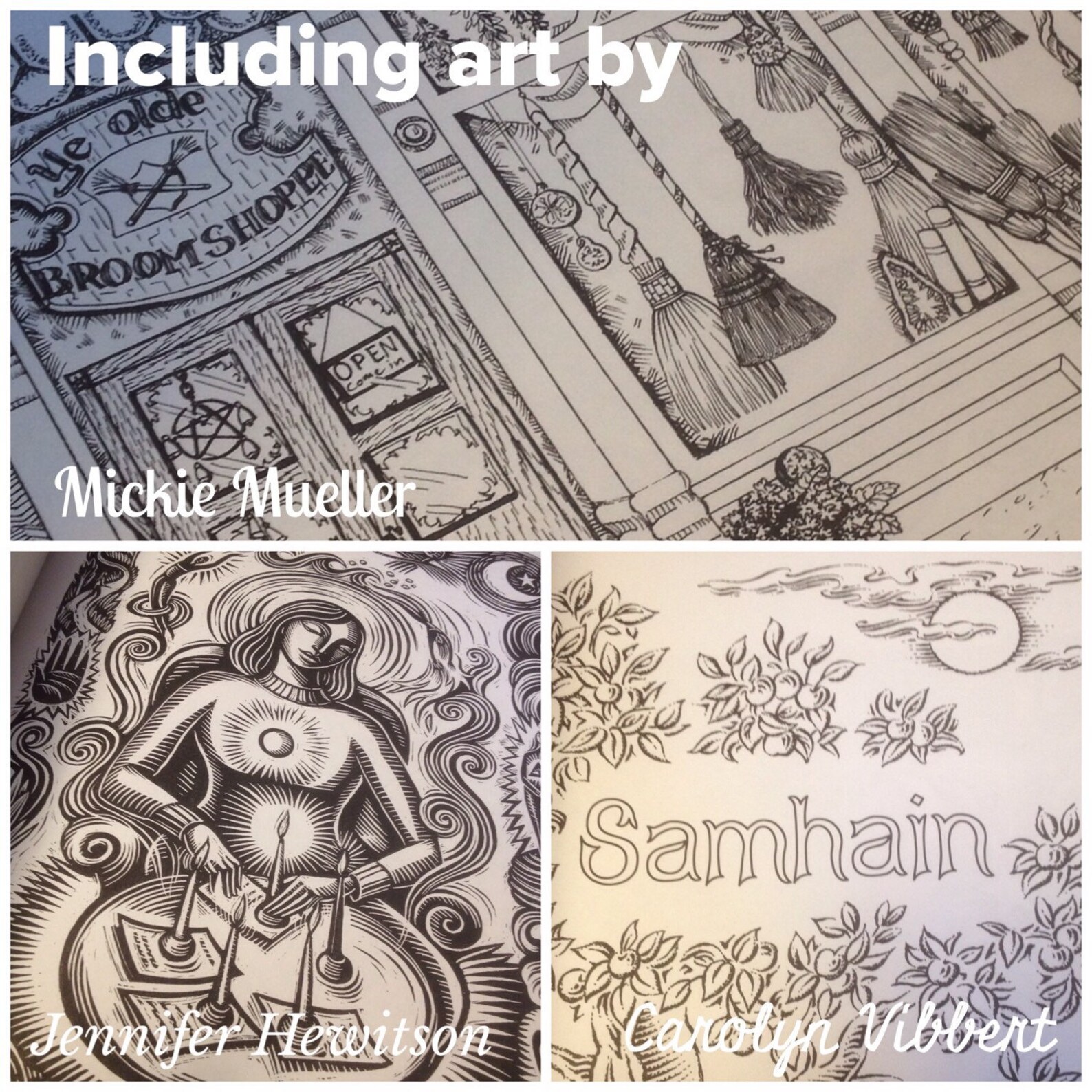 Witch's Coloring Book and Bonus Coloring Page by Mickie | Etsy