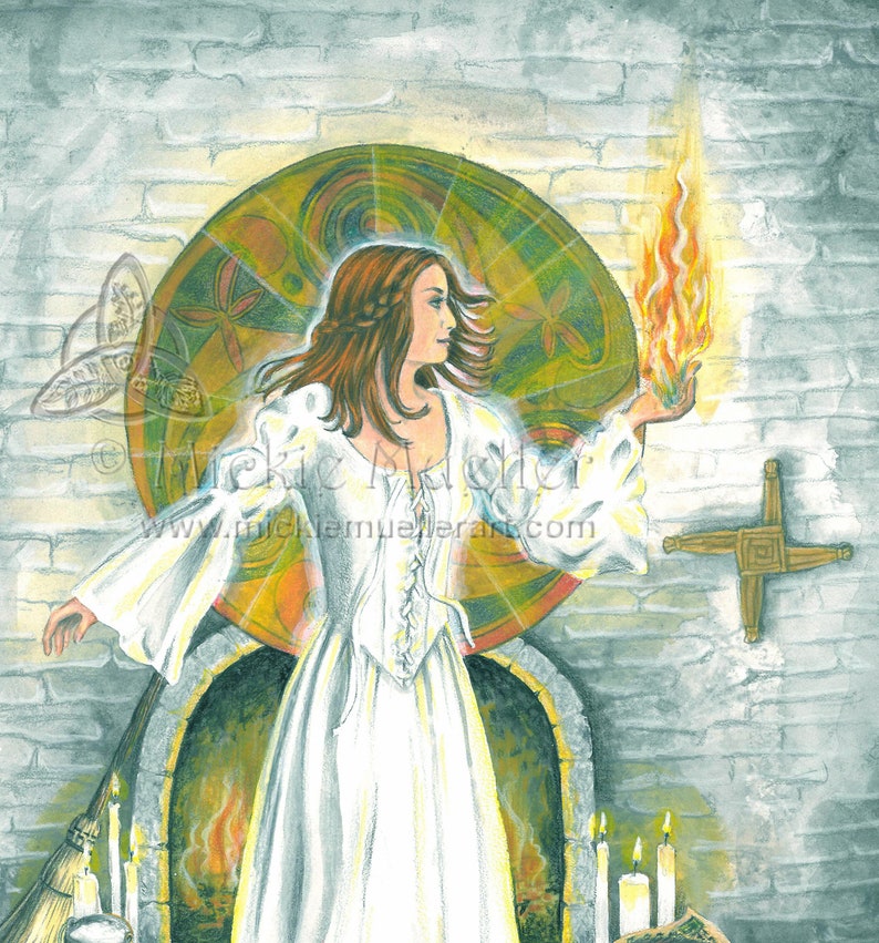 Goddess Bridget of the Hearth Limited Edition Print image 1