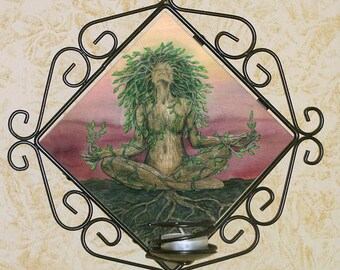 Dryad Spirit Wall Candle Sconce