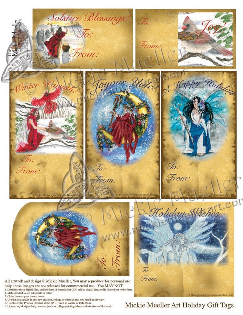 Printable Gift Tags PLUS Free Printable Candle Label Sheet | Etsy