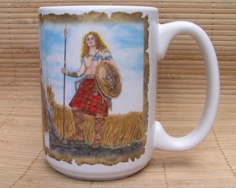 Lugh Celtic Sun God 15 oz coffee mug