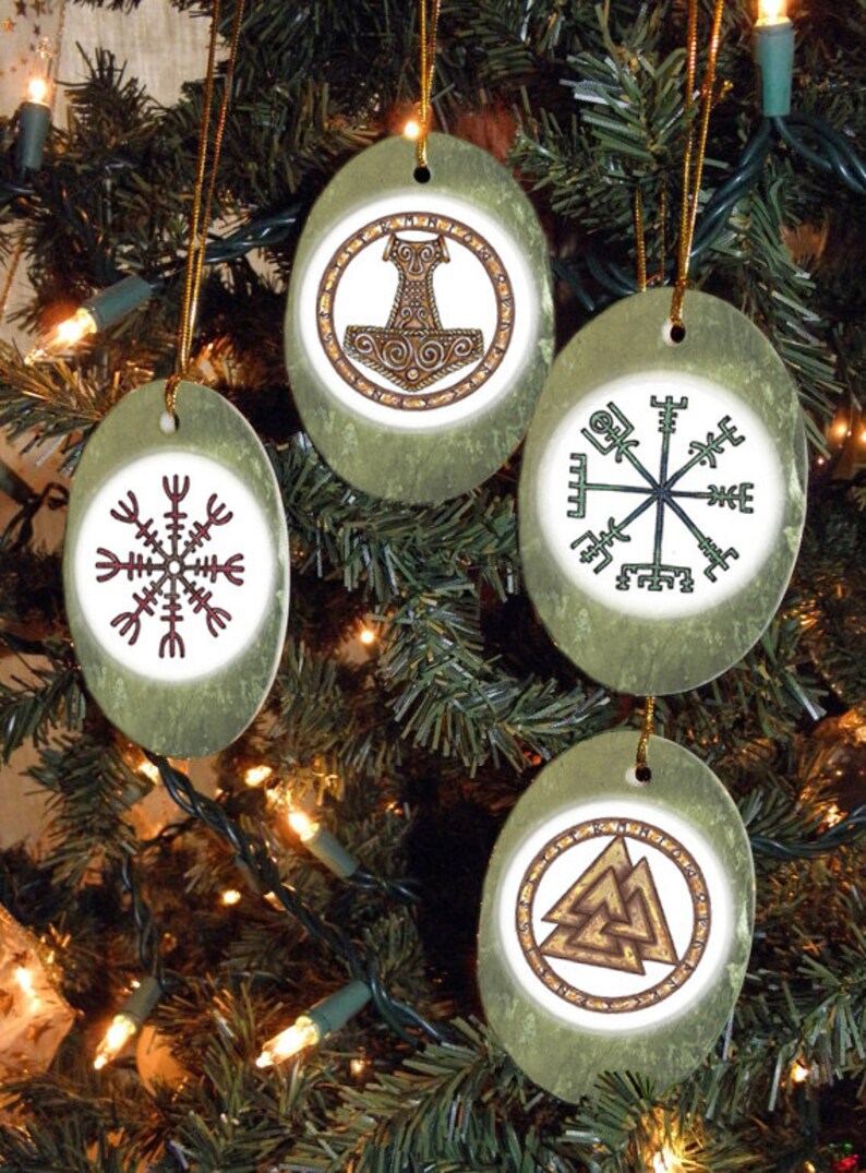 Set of Four Viking Heathen Asatru Symbols Yule/Winter | Etsy