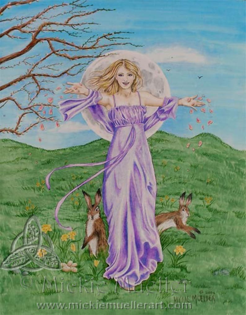 The Goddess Ostara Open Edition Print image 1