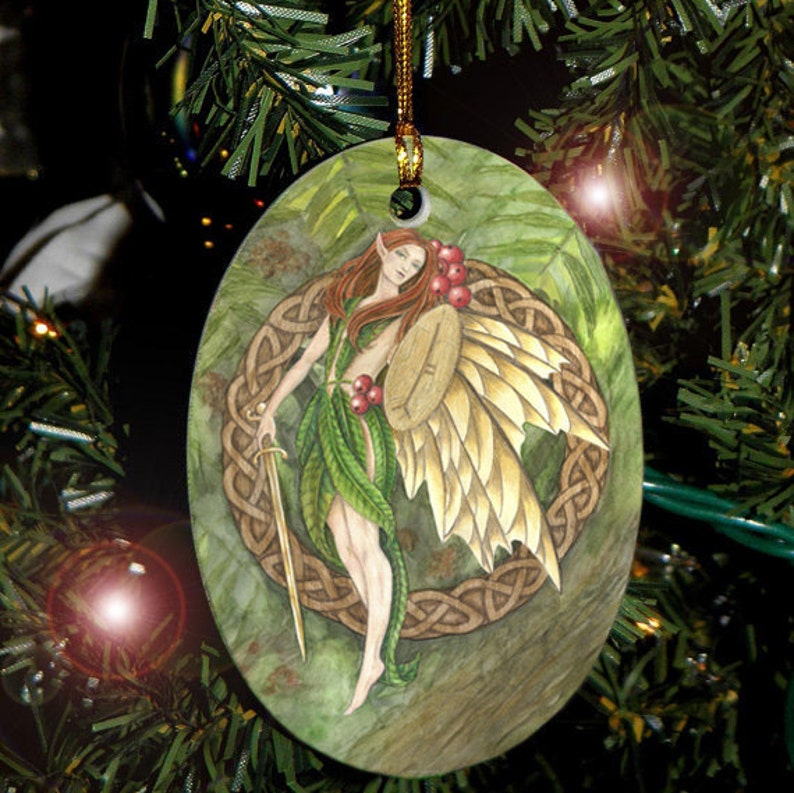 Celtic Rowan Fairy Ornament image 1