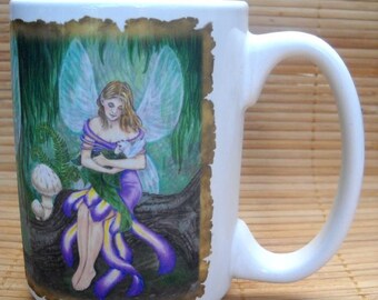 Mother and Child of the Fae 15 oz Coffee Mugs