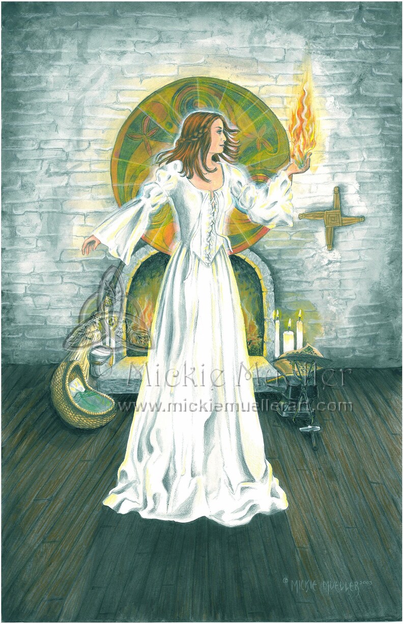 Goddess Bridget of the Hearth Limited Edition Print image 2