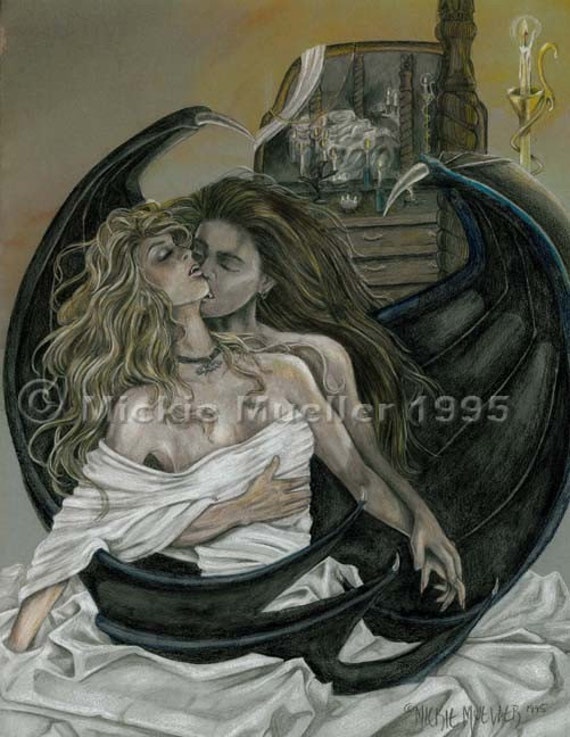Eternal Gothic Vampire Lovers Print - Etsy Australia