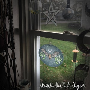 Barn Owl Glass Sun Catcher image 3