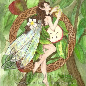 Apple Tree Fairy Print Open Edition Print image 1