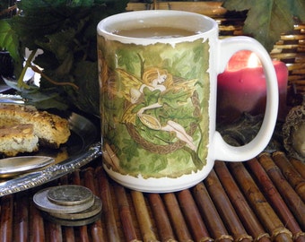 Celtic Oak Fairy 15 oz koffie mok
