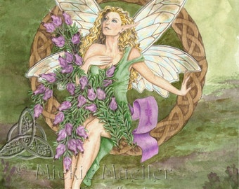 Celtic Heather Fairy Open Edition Print