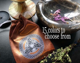 Drawstring Bag for DIY Charm Bag, Oak, Ash, and Thorn, Mojo Bag, Spell Bag, Medicine Bag