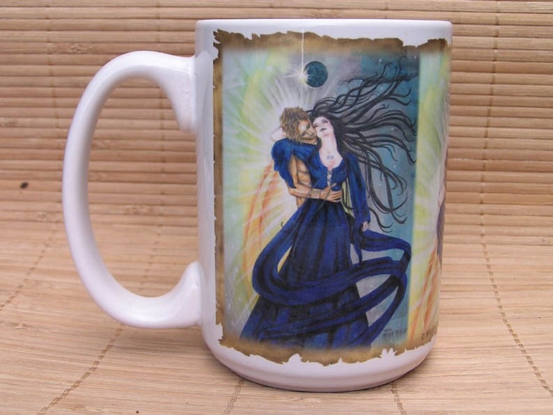 Sun God and Moon Goddess 15 oz coffee mug image 3