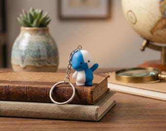 Brelok Lil Finder Guy – druk 3D | Zabawny dodatek na biurko | Profesjonalna dekoracja technologiczna i prezent dla geeków | Dekoracje dla geeków