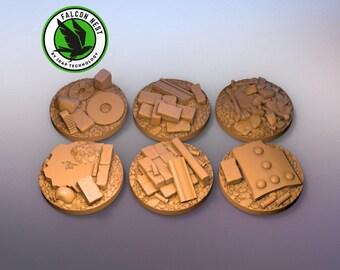 6 Tiles for Warhammer 40k - dragon skull resin model fantasy miniatures 3d printed parts custom tokens board game