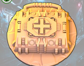 Medkit Token for Nemesis - custom resin upgrade compatible with nemesis board game 3d printed sci-fi miniature or token for immersive gamep