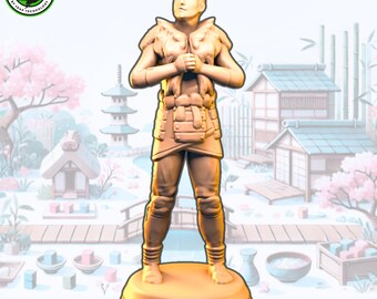 Kamui the vagabond - Tokaido Traveler - 3d printed resin miniature or upgrade for tokaido board game journey across japan with unique