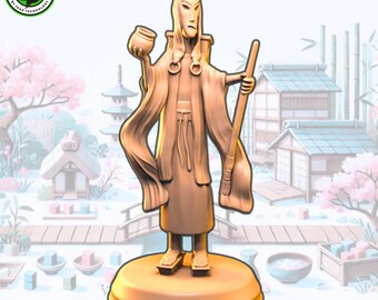 Hiroshige the Artist - Tokaido Traveler - 3d printed resin miniature or upgrade for tokaido board game journey across japan with unique
