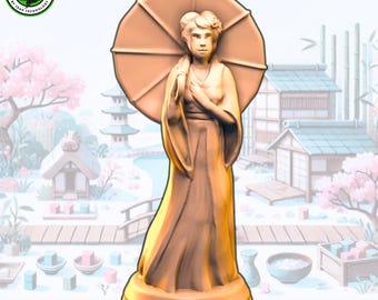 Yashima the noble - Tokaido Traveler - 3d printed resin miniature or upgrade for tokaido board game journey across japan with unique