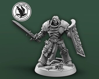 Malak Vindicator #2 - Celestial Warrior Miniature - Ideal for Tabletop Games, RPG Adventures, and Fantasy Collectors