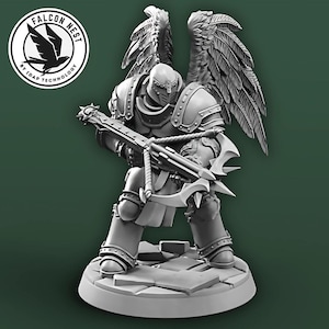 Malak Vindicator #7 - Celestial Ally Miniature for RPG Campaigns, Fantasy Collectors, and Tabletop Adventures
