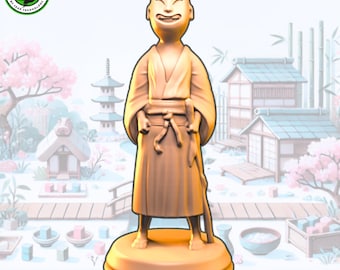 Daigoro the kid - Tokaido Traveler - 3d printed resin miniature or upgrade for tokaido board game journey across japan with unique