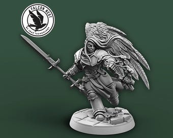 Malak Vindicator #17 - Angelic Guardian Miniature - Perfect for Dungeons and Dragons, RPG Adventures, and Collectors