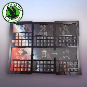 Spielermatte für Terraforming Mars (Tiefenschärfeeffekt) – individuelle Brettspiele, Tischspiele, Zubehör, Science-Fiction, Wirtschaft, Umwelt, Raum