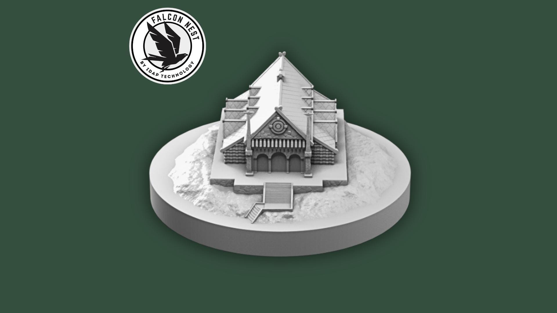 Falcon Miniatures - Cornice Oro Per Casa Di Bambole - Accessorio Scena Strada Città - Scala 1:12 - 2