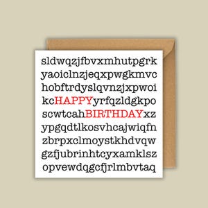 Cartão de feliz aniversário para máquina de escrever | Personalizado com qualquer cor | Mensagem opcional dentro | Feliz aniversário, Celebração, Máquina de escrever, Retrô |