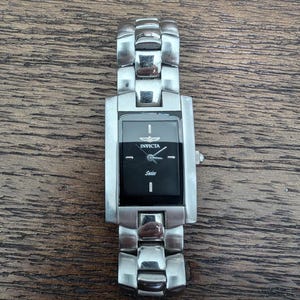 Womens Invicta Quartz Tank Watch Stainless Steel  8023