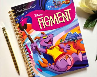 2026 - 2027 Academic Planner / Calendar  Little Golden Book DISNEY  FIGMENT Journal Original Book Pages Included