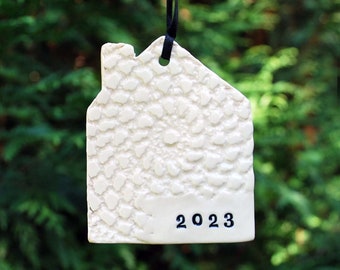 First Home Ornament 2023, New Home Ornament 2023, Ceramic, Porcelain, First Christmas, Housewarming Gift, Our First Home, Christmas Ornament