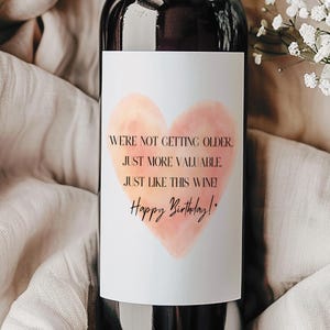 Happy Birthday Wine Label,Digital Birthday  Champagne Label,Funny Champagne Label,Prosecco Champagne Label,Alcohol Gift Label