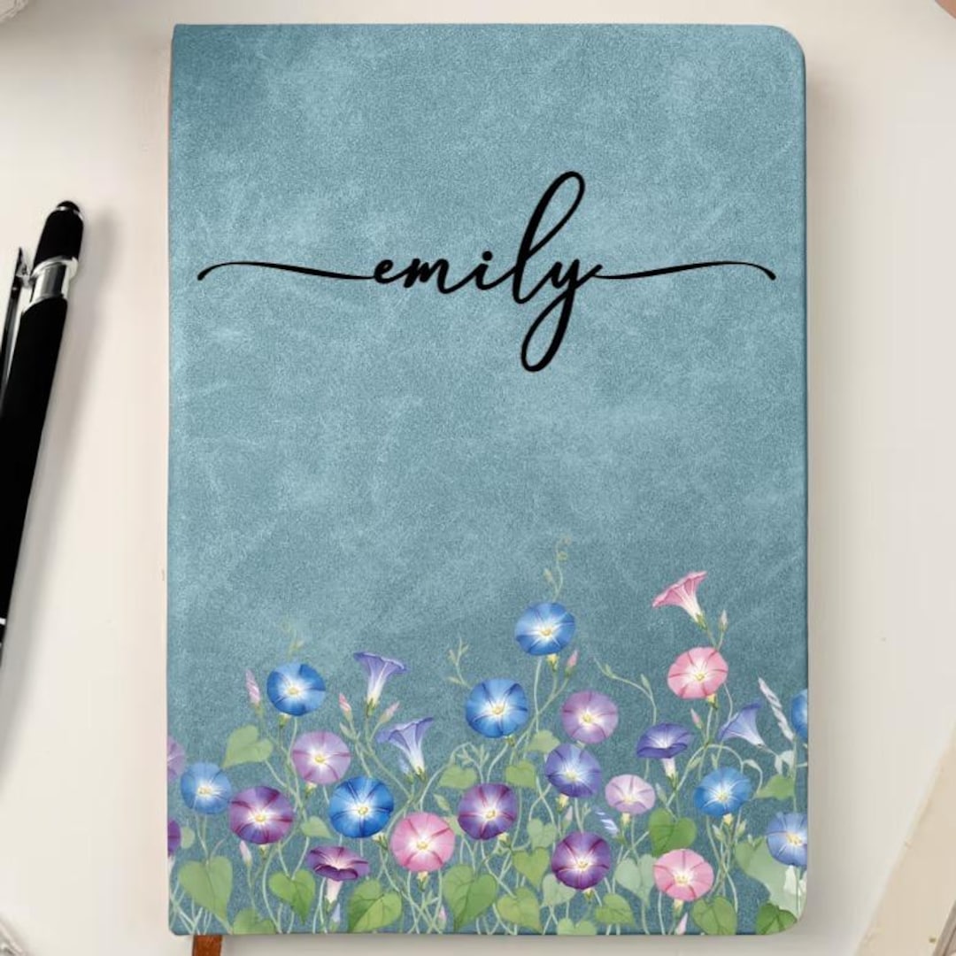 Birth Note Book Custom Birth Flower Notebook for Her, Wife, Daughter, Sister ...
