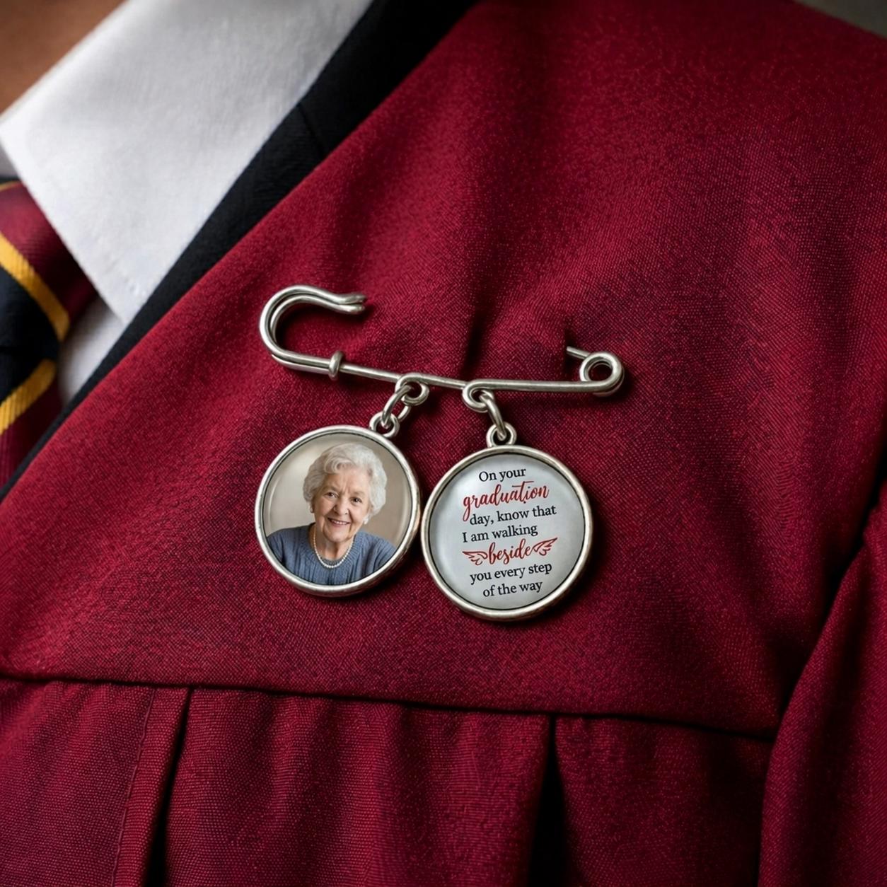 Personalized Memorial Graduation Photo Pin, Personalized Lapel Pin With ...