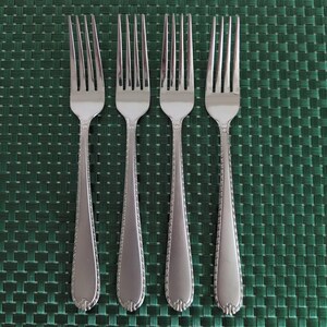 Hampton Silversmiths RACHELLE FROST Dinner Forks Set of 4 Stainless 18/10 Korea