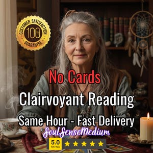 No Cards Clairvoyant Psychic Reading – Same Hour Intuitive Life & Love Guidance – Accurate Telepathic Insight