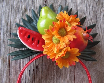 Tropical Fruits  Headband - Carmen Miranda style - women and kids sizes -