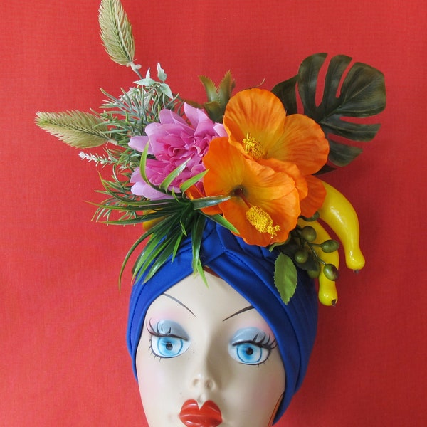 Tropical Fruits  BLUE TURBAN  Carmen Miranda style,tropical photos