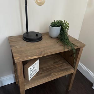 Hand-crafted end table