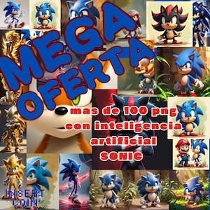 100 Imágenes Únicas de Sonic Generadas con IA – Arte Digital Exclusivo