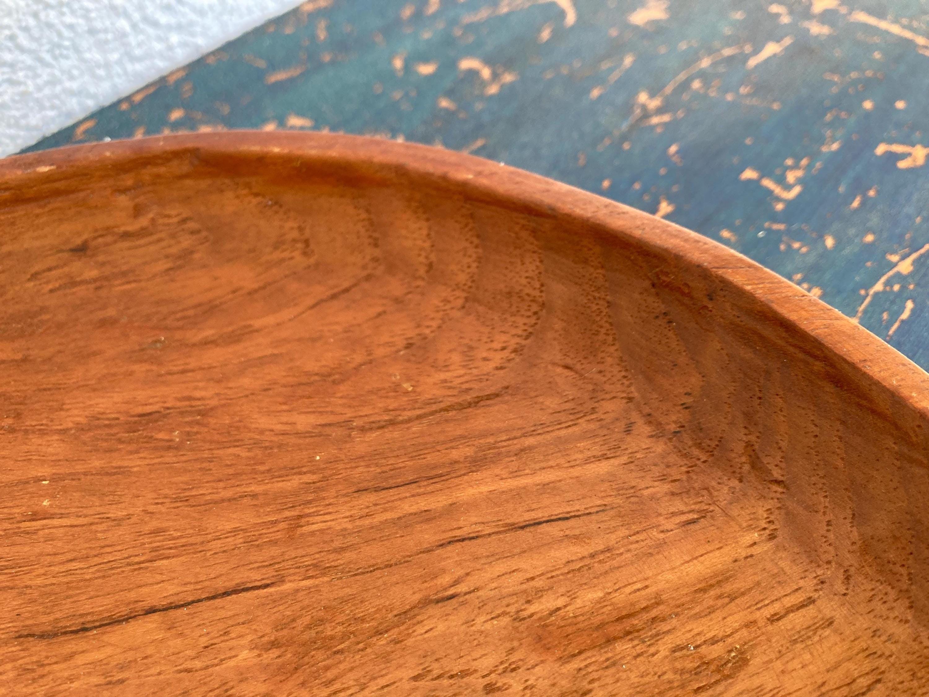 Vintage 9.75" Teak Offering Plate Hand Hewn Java - Etsy