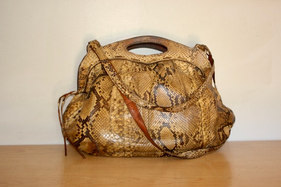 snakeskin purse