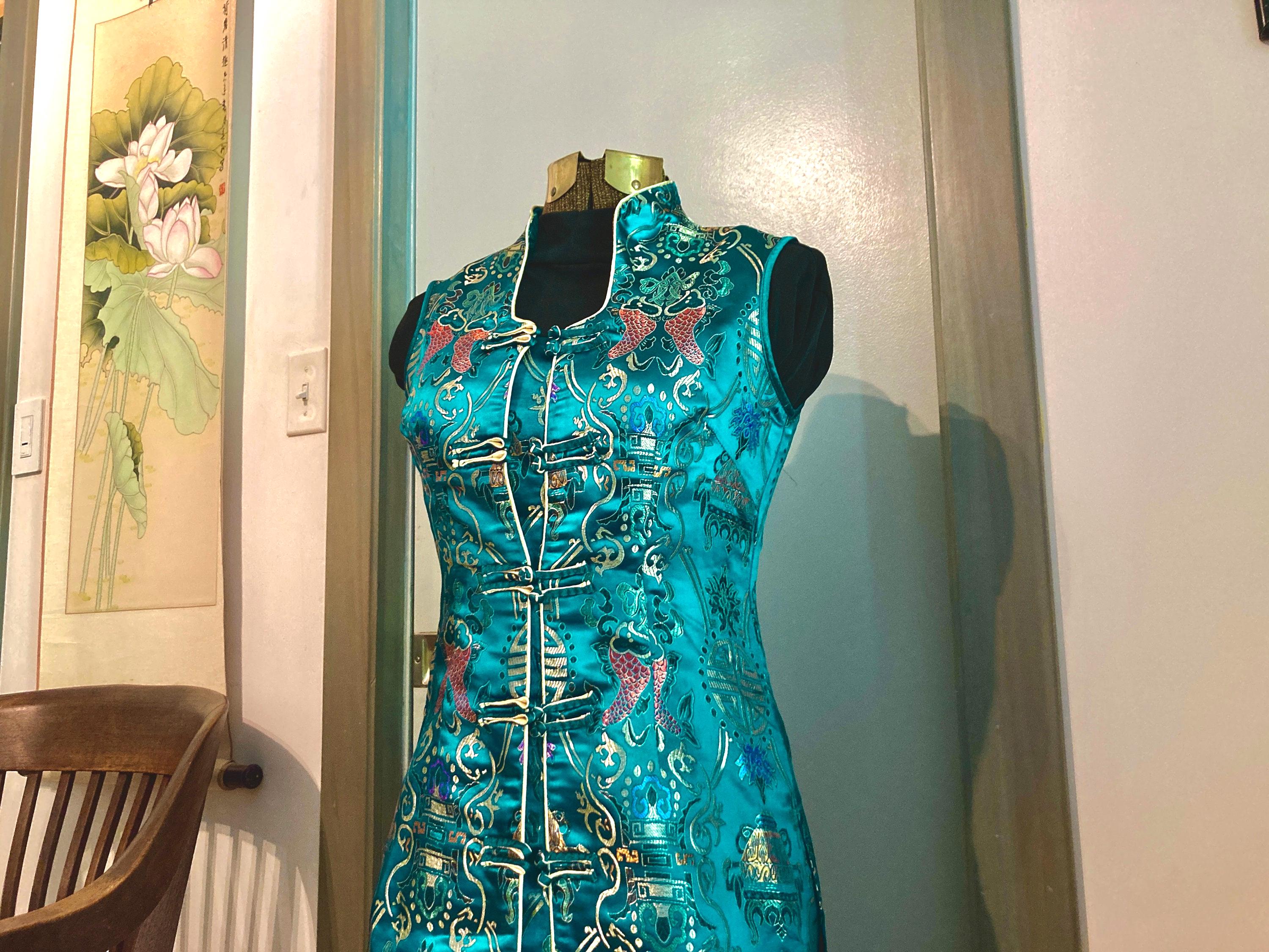 princess polly baby blue dress Blue Traditional Chinese Dress main image 0
